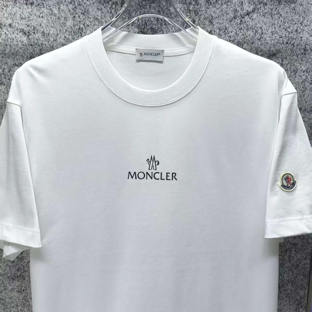MONCLE* 2026 New Arrival logo t Same Style Size S M L XL XXL Black White